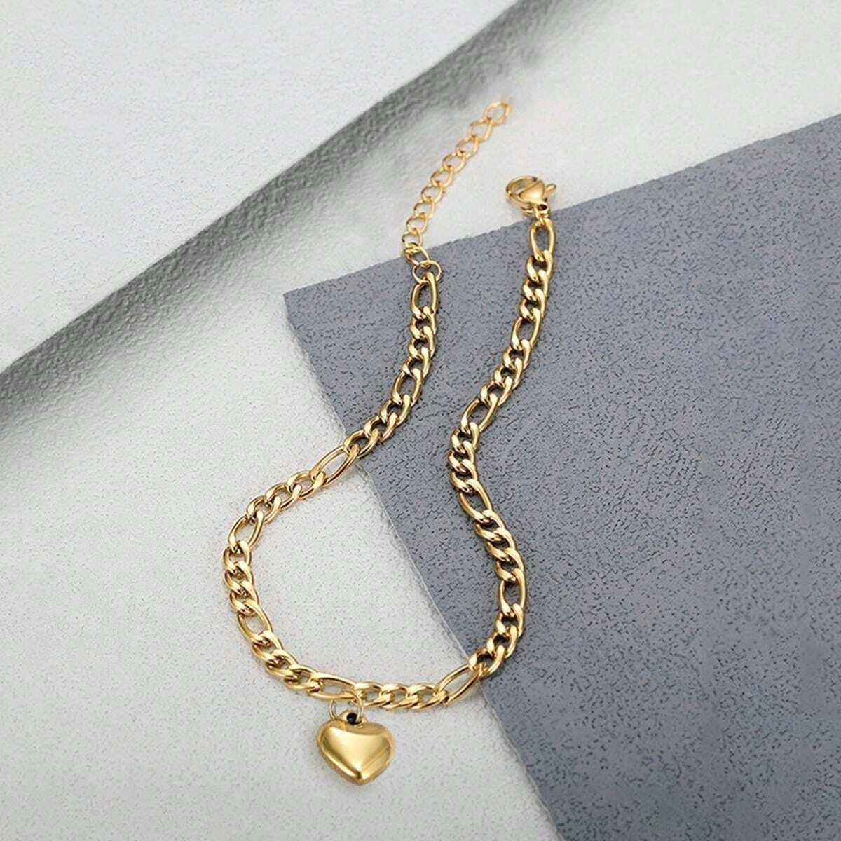 Herz Charm Link Armband Brehn