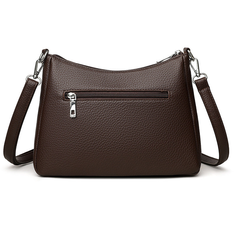 Elegante Leder Schultertasche