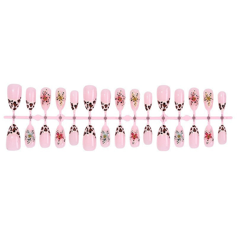 Stylisches Tierdruck Press-On Nagelset Brehn