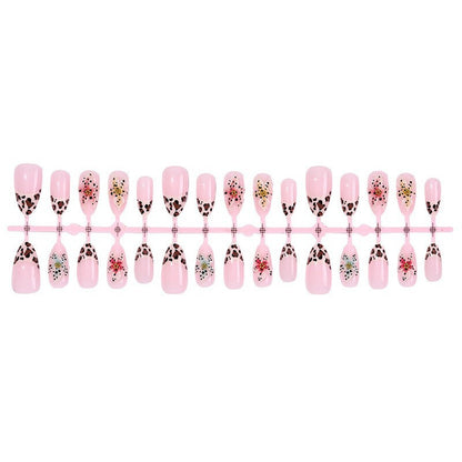 Stylisches Tierdruck Press-On Nagelset Brehn