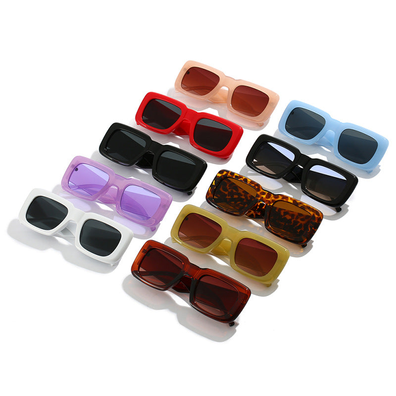 Damen quadratische Modetrends Sonnenbrille Brehn