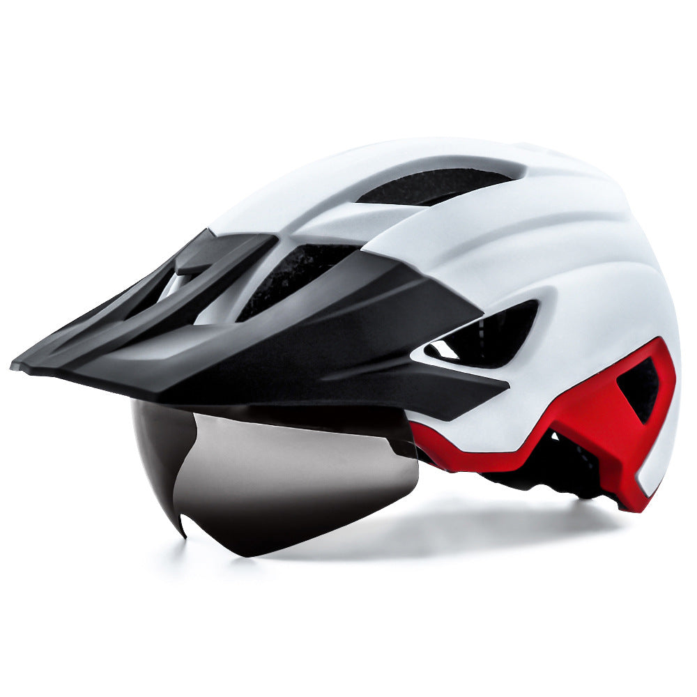 Fortgeschrittener Mountainbike-Helm mit integriertem Visier Brehn