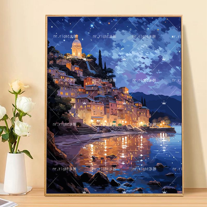 Fantasy Landschaft Kunstdruck Brehn