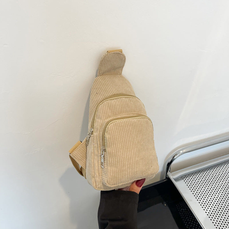WoMulti-Fächige Corduroy Sling Bag Brehn