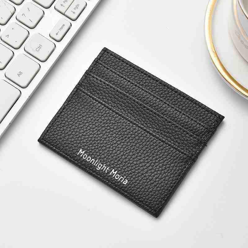 Minimalistischer Lederkartenhalter