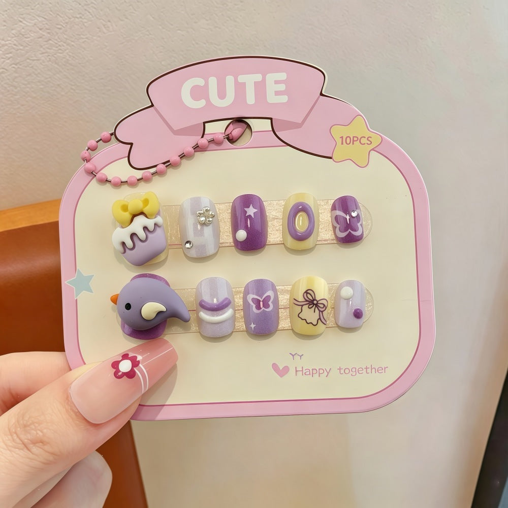 Kunstnägel mit Süßem Charakterdesign Brehn