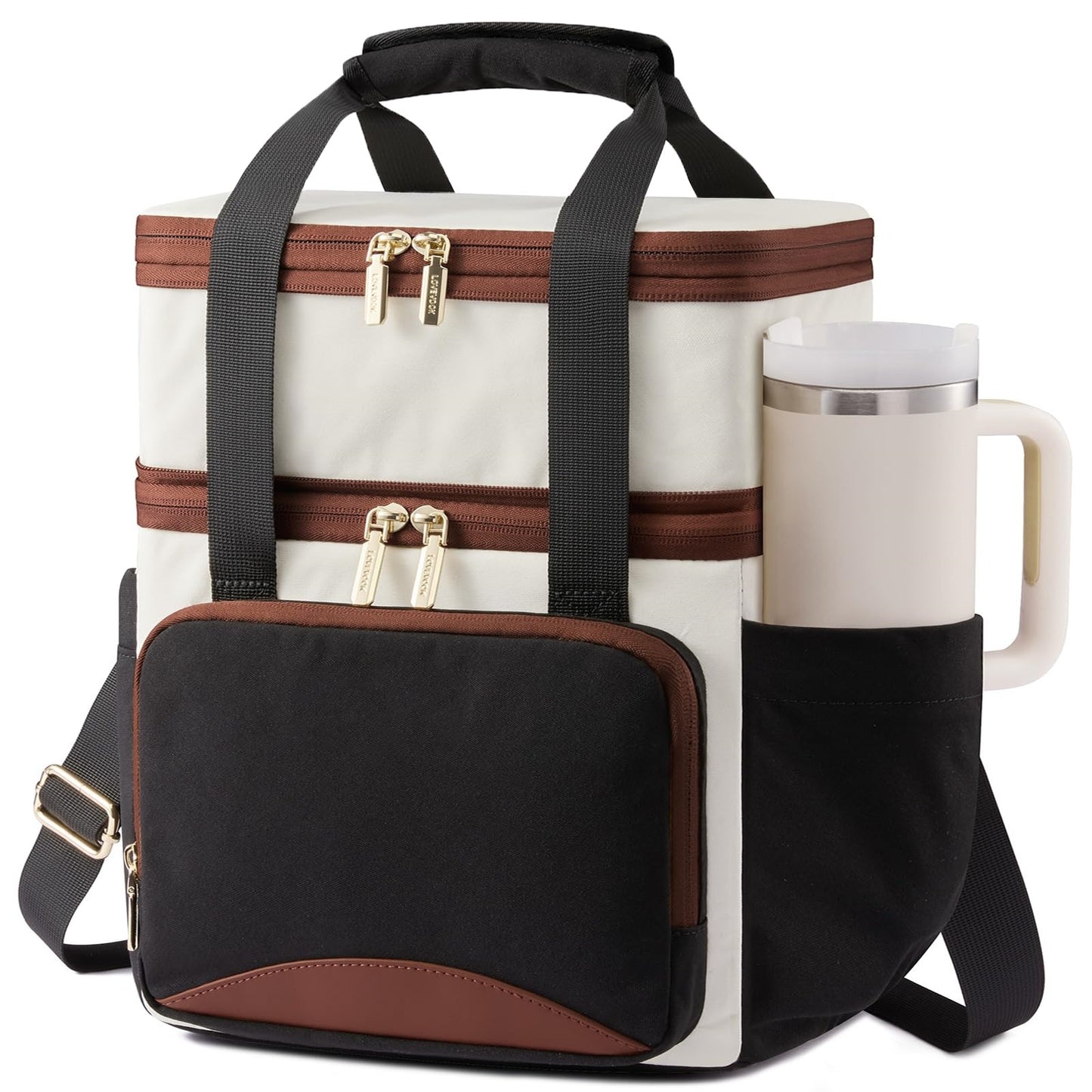 Isolierte Picknicktasche mit Mehreren Fächern und Eleganten Details Brehn