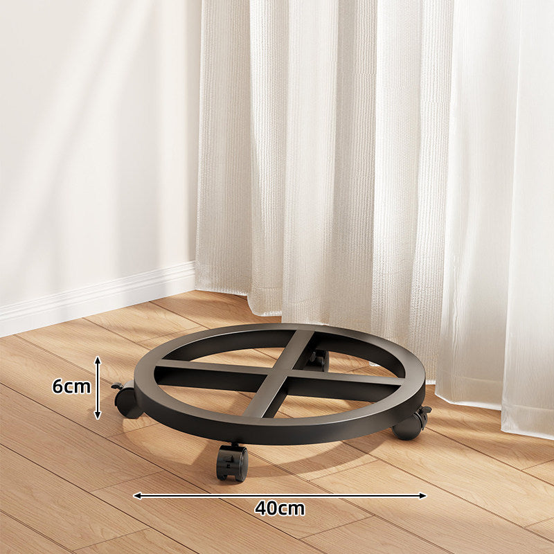 Niedrigprofilierter runder Blumentopf-Dolly mit 360° drehbaren Rollen