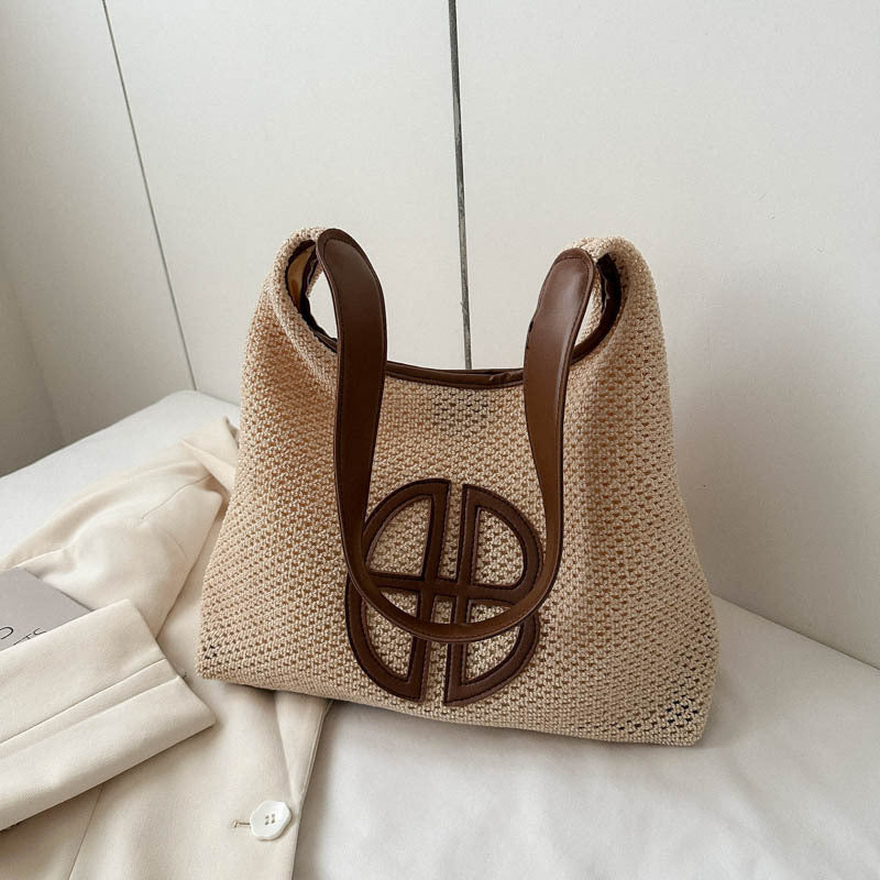 Elegante Geflochtene Markt-Tasche