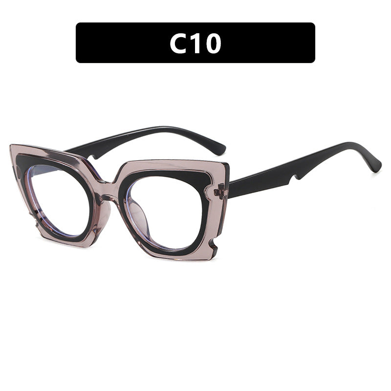 Damen oversized Sonnenbrille mit extravagantem Rahmen und UV-Schutz Brehn