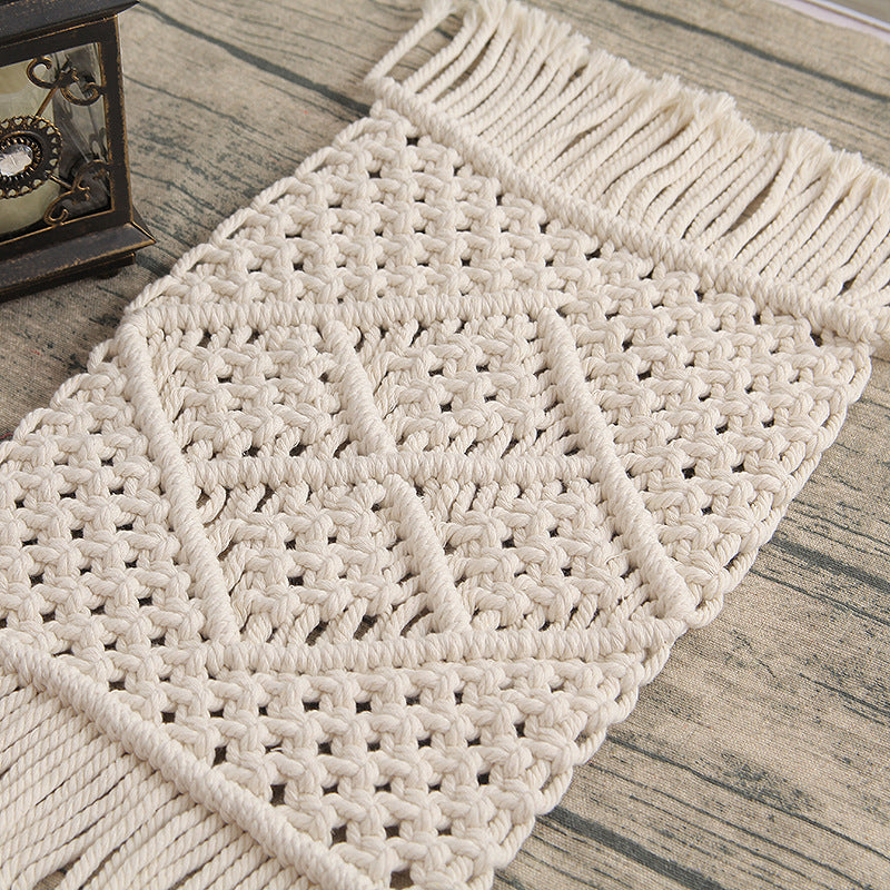 Bohemian Woven Makramee Tischläufer Brehn
