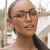 Damen Sonnenbrille im modernen, geometrischen Design mit robustem Metallrahmen Brehn