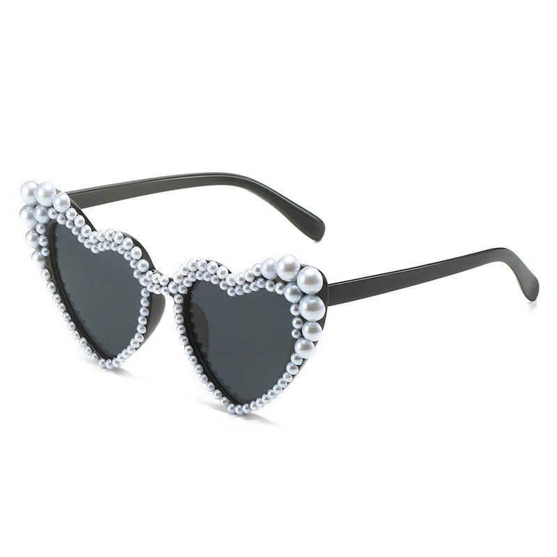 Cat-Eye Perlen-verzierte Sonnenbrille Brehn