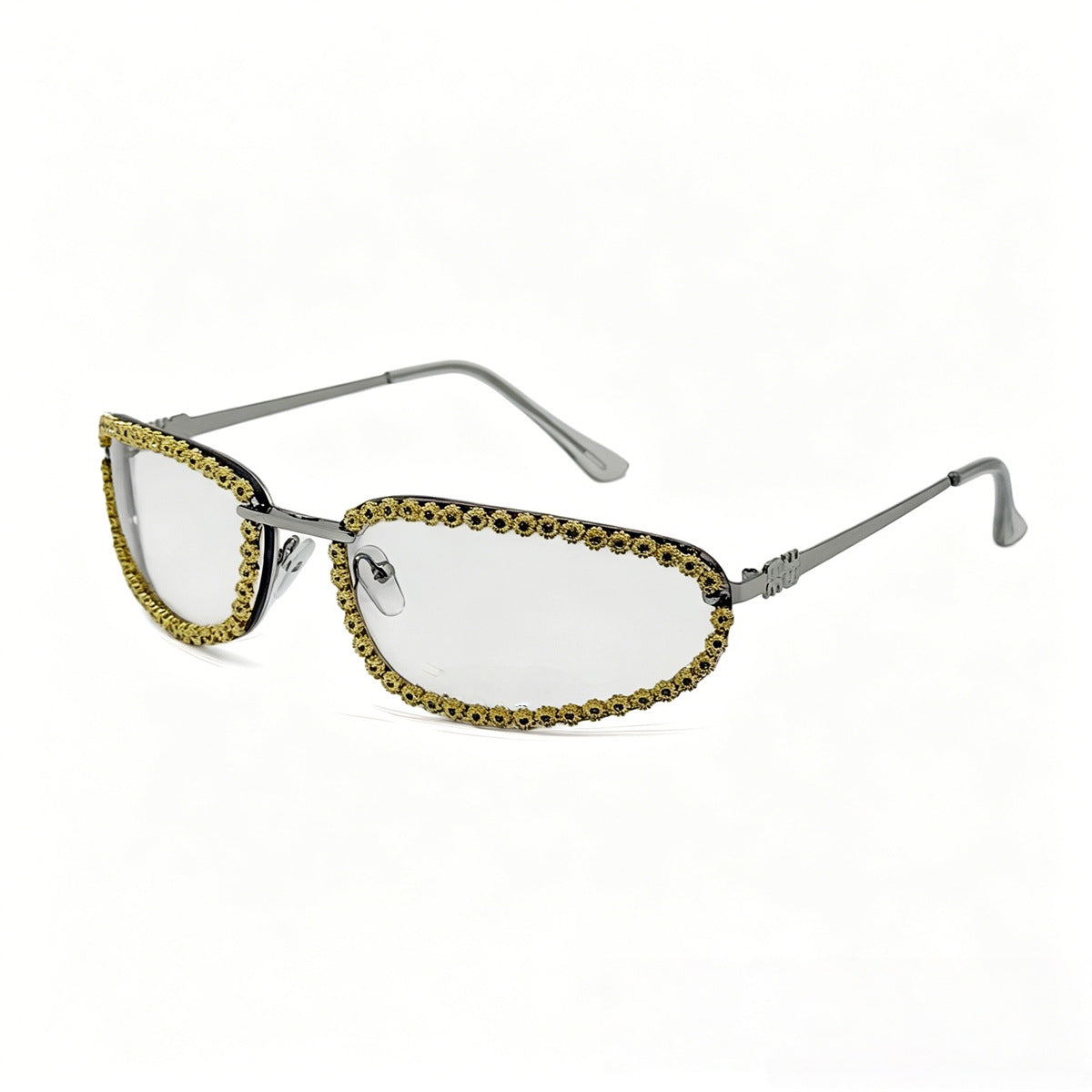 Damen modische Sonnenbrille mit funkelndem Strassbesatz Brehn