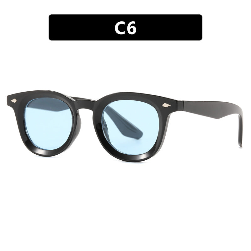 Damen modische Cat-Eye Sonnenbrille mit transparentem Rahmen Brehn