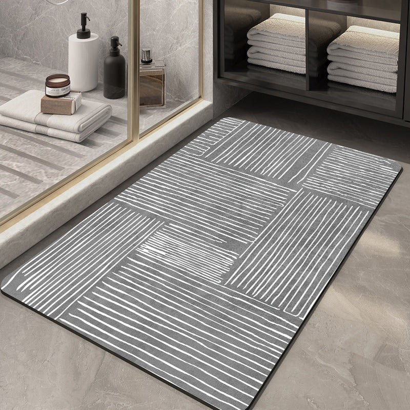 Geometrisches Muster weiche Badematte Brehn