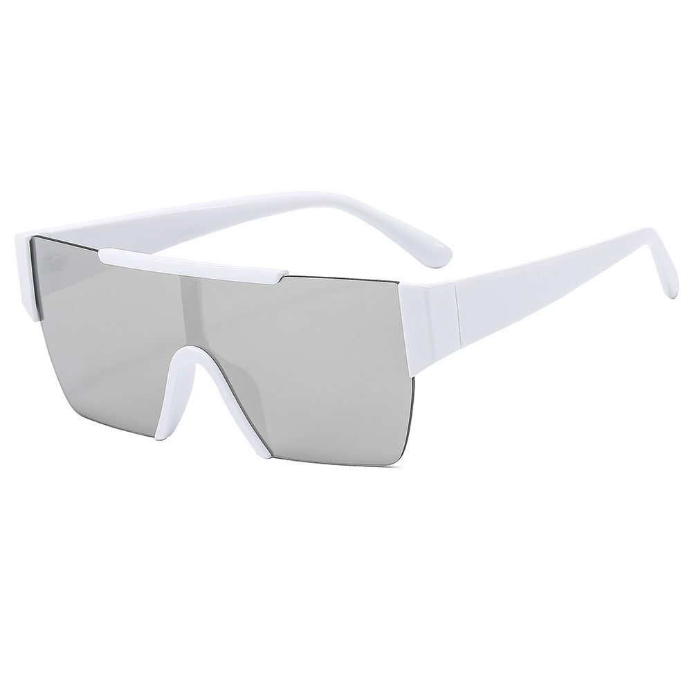Damen trendige Oversized-Sonnenbrille im futuristischen Design Brehn