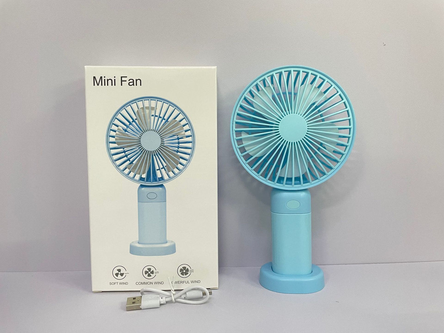 Unisex Tragbarer Mini Ventilator mit USB-Ladefunktion und mehrfachen Geschwindigkeitsstufen Brehn