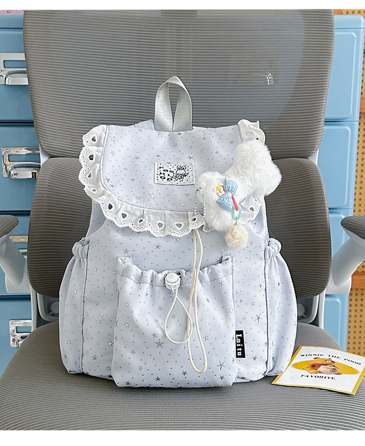 Sternenprint Rüsch-Rucksack Brehn