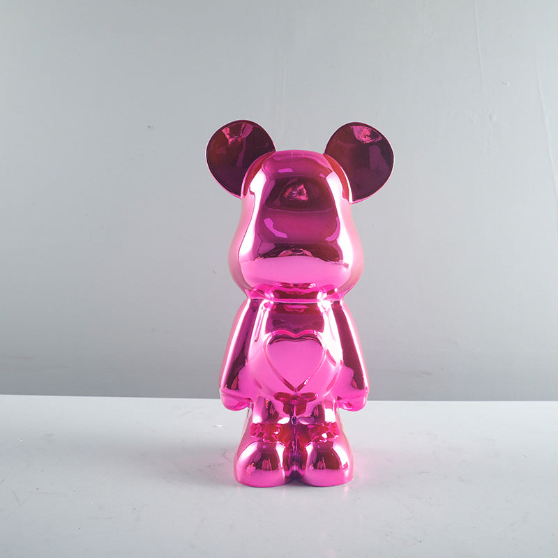 Dekorative Goldene Bärenfigur