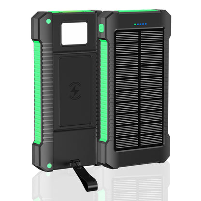 Solar Powerbank mit Integrierter LED-Leuchte und Kompass Brehn