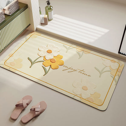 Weiche florale Badmatte Brehn