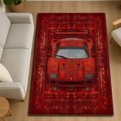 Dekorativer Auto-Themen-Teppich