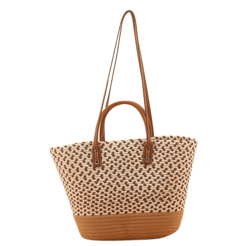 Elegante und Geräumige Strandtasche mit Geflochtenem Design Brehn