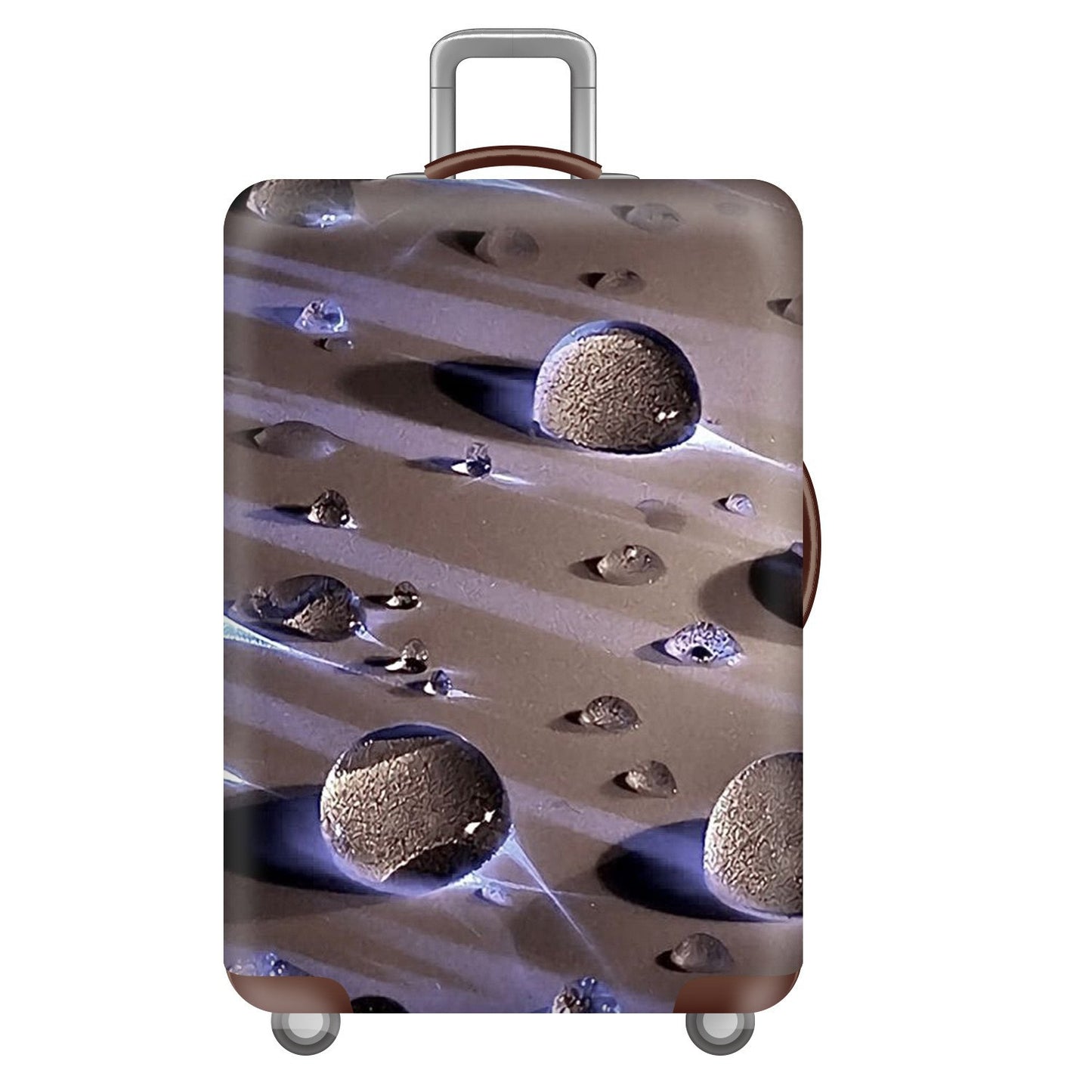 Unisex nan elastische Kofferhülle mit dreidimensionalem Wabenmuster, stoßdämpfendes Stretch-Schutzcover für Trolley mit Reißverschluss Brehn