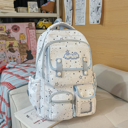 Stylischer Sternenmuster-Rucksack Brehn
