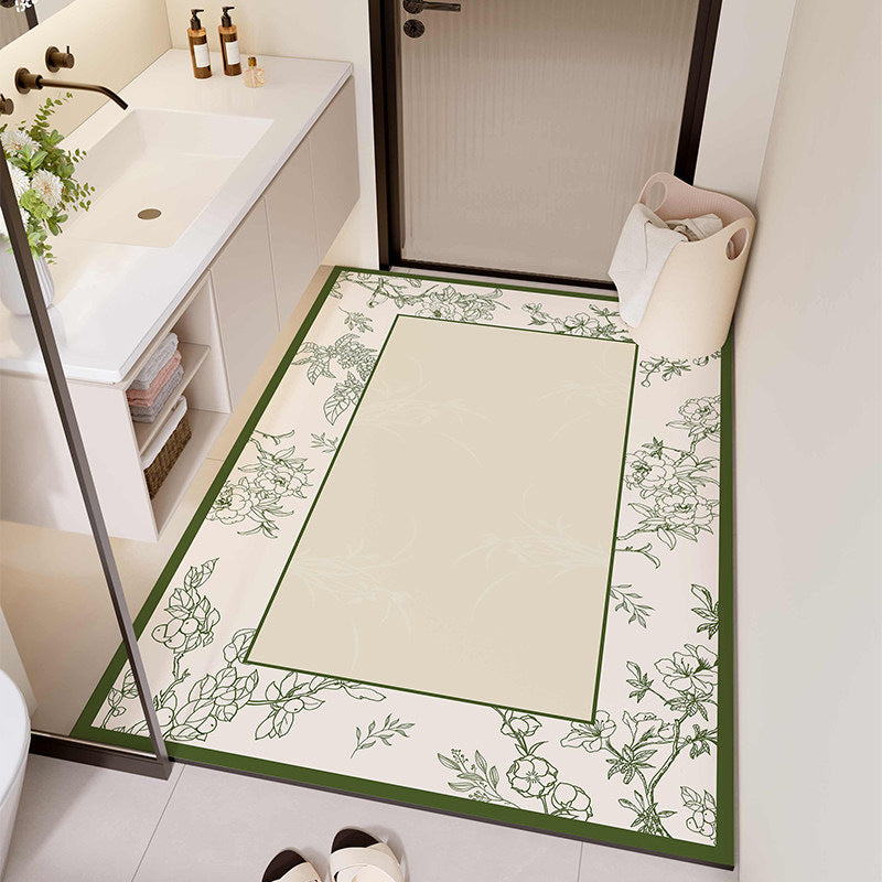 Floral Design Badezimmermatte