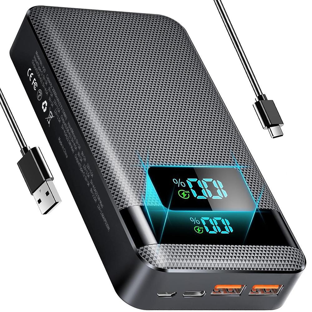 Hochleistungs-Powerbank mit Digitale Anzeige und Schnellladefunktion Brehn
