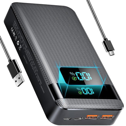 Hochleistungs-Powerbank mit Digitale Anzeige und Schnellladefunktion Brehn