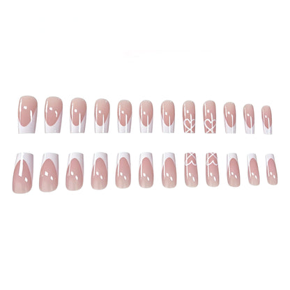 Elegante French Tip Acrylnagelverlängerungen Brehn 1789915776