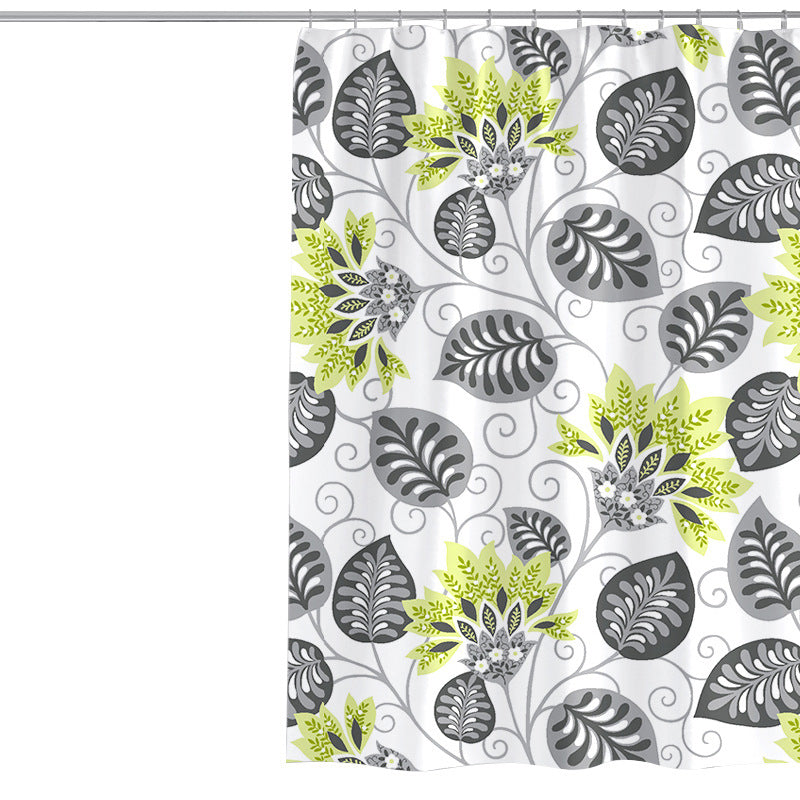 Damen Elegante Floral Duschvorhang Brehn