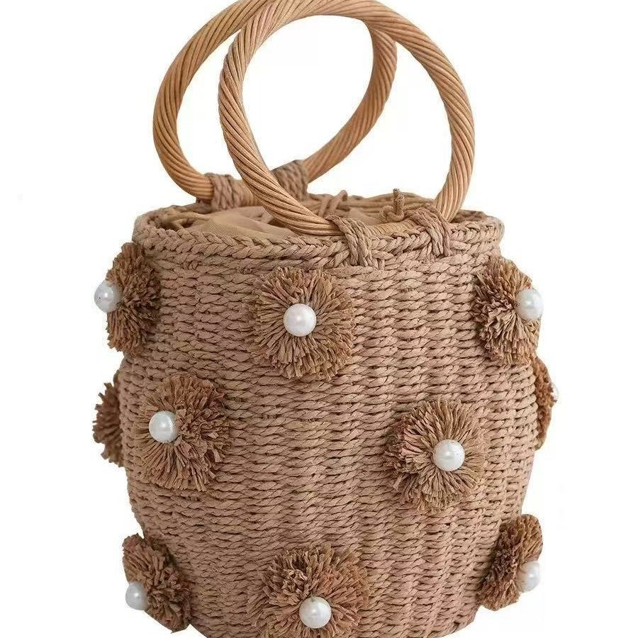 Raffinierte Handtasche mit Perlenapplikationen Brehn