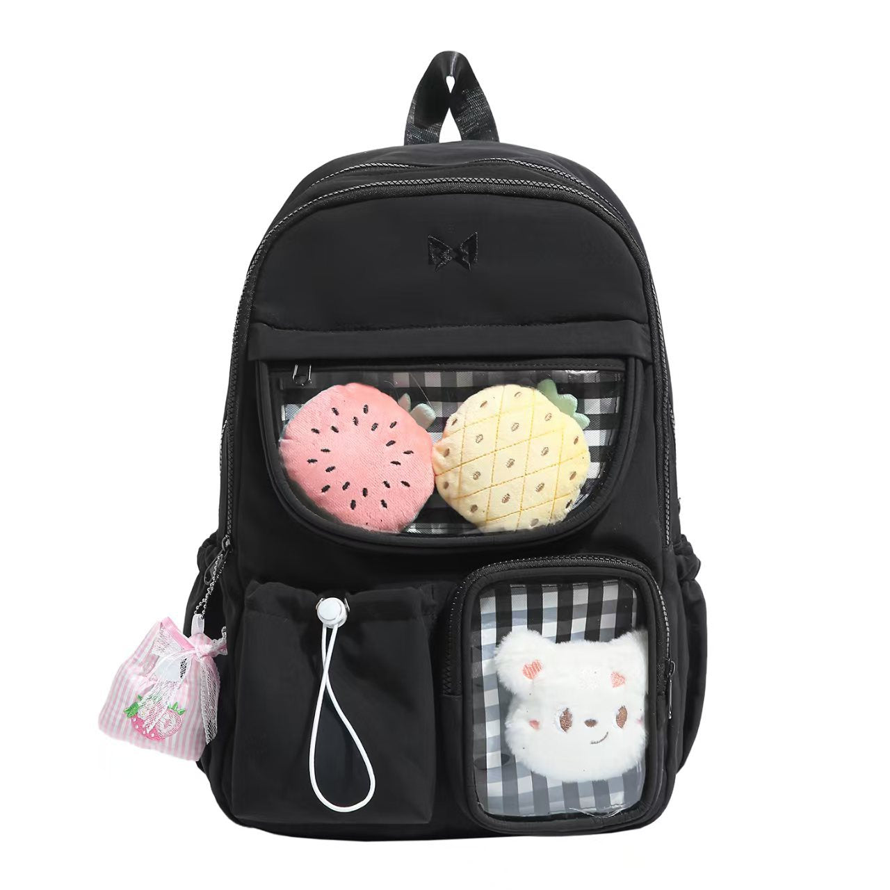 Rucksack mit Durchsichtigen Extrafächern und Stylischem Design Brehn