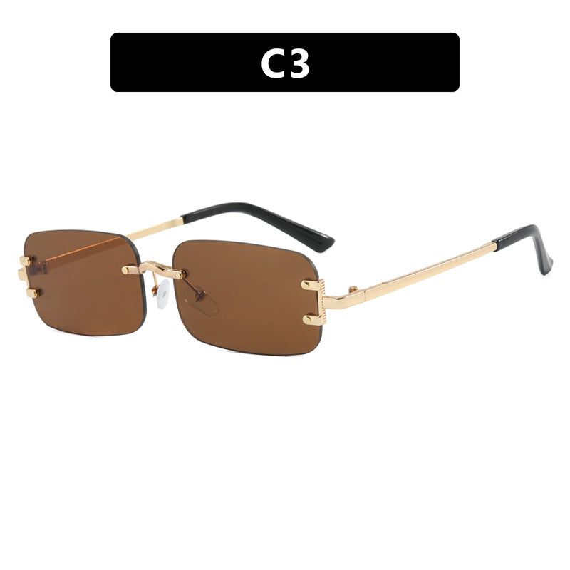 Damen quadratische Sonnenbrille mit hochwertigem Metallrahmen Brehn