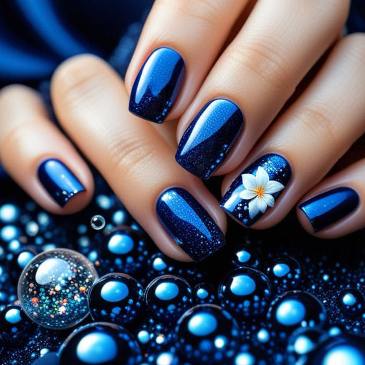 Dekoratives Florales Nagelkunstset Brehn