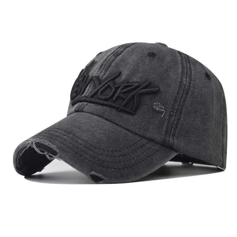 Herren Distressed Casual Bestickte Mütze Brehn