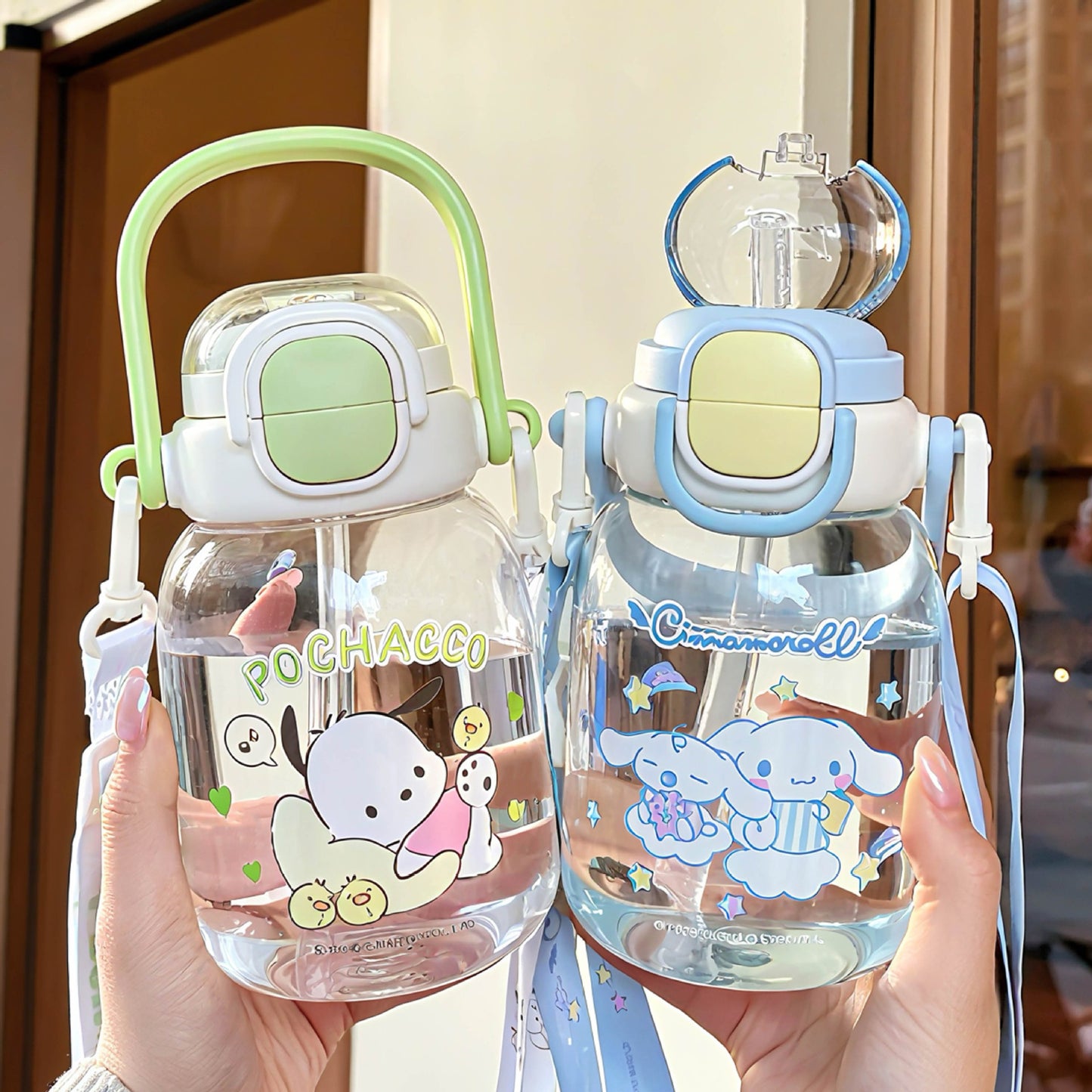 Damen Praktische Trinkflasche mit ergonomischem Griff Brehn