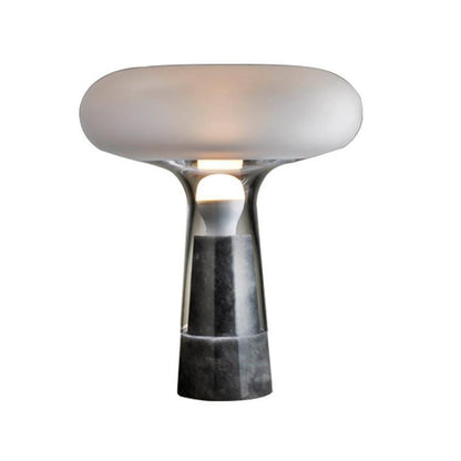 Moderne Glas Tischlampe mit Marmorbasis