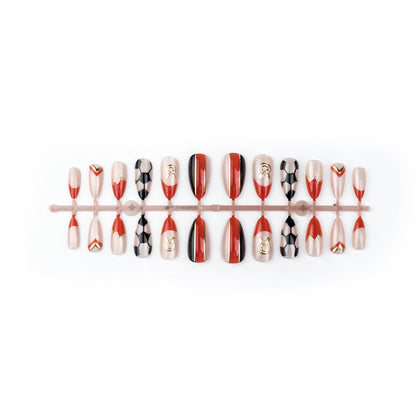 Sport-Themen Press-On Nail Art Set