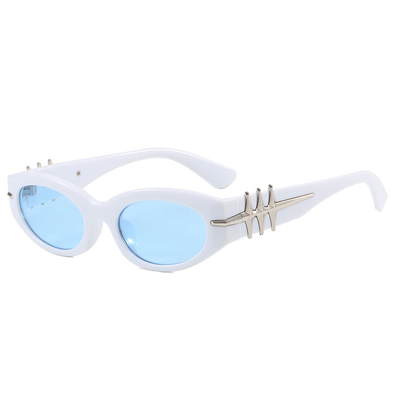 Damen elegante Cat-Eye Sonnenbrille mit modischen Akzenten Brehn