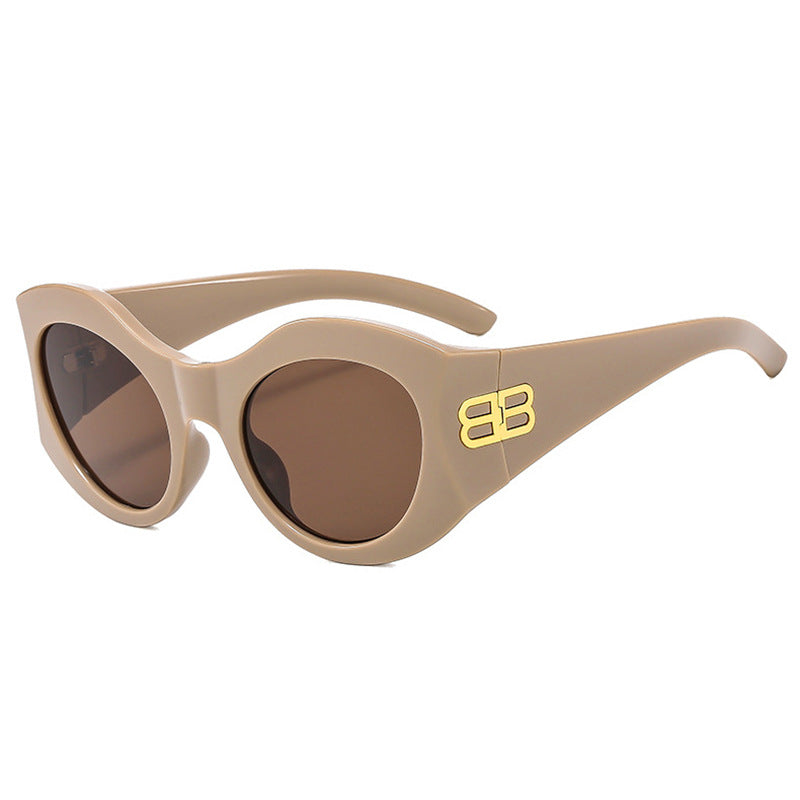 Damen Designer Cat-Eye Sonnenbrille mit elegantem Profil und UV-Schutz Brehn