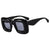 Modisch Chunky Quadratische Rahmen Sonnenbrille