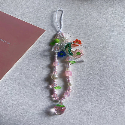 Florale Charme Perlen Telefonband Brehn