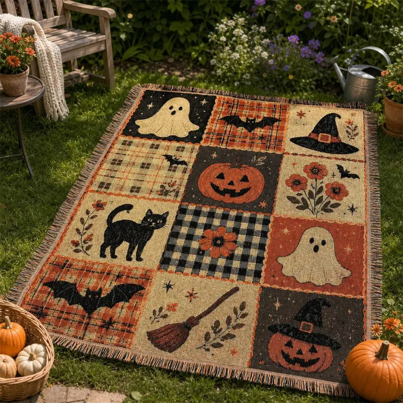 Dekorative Halloween-Motiv Wurfdecke