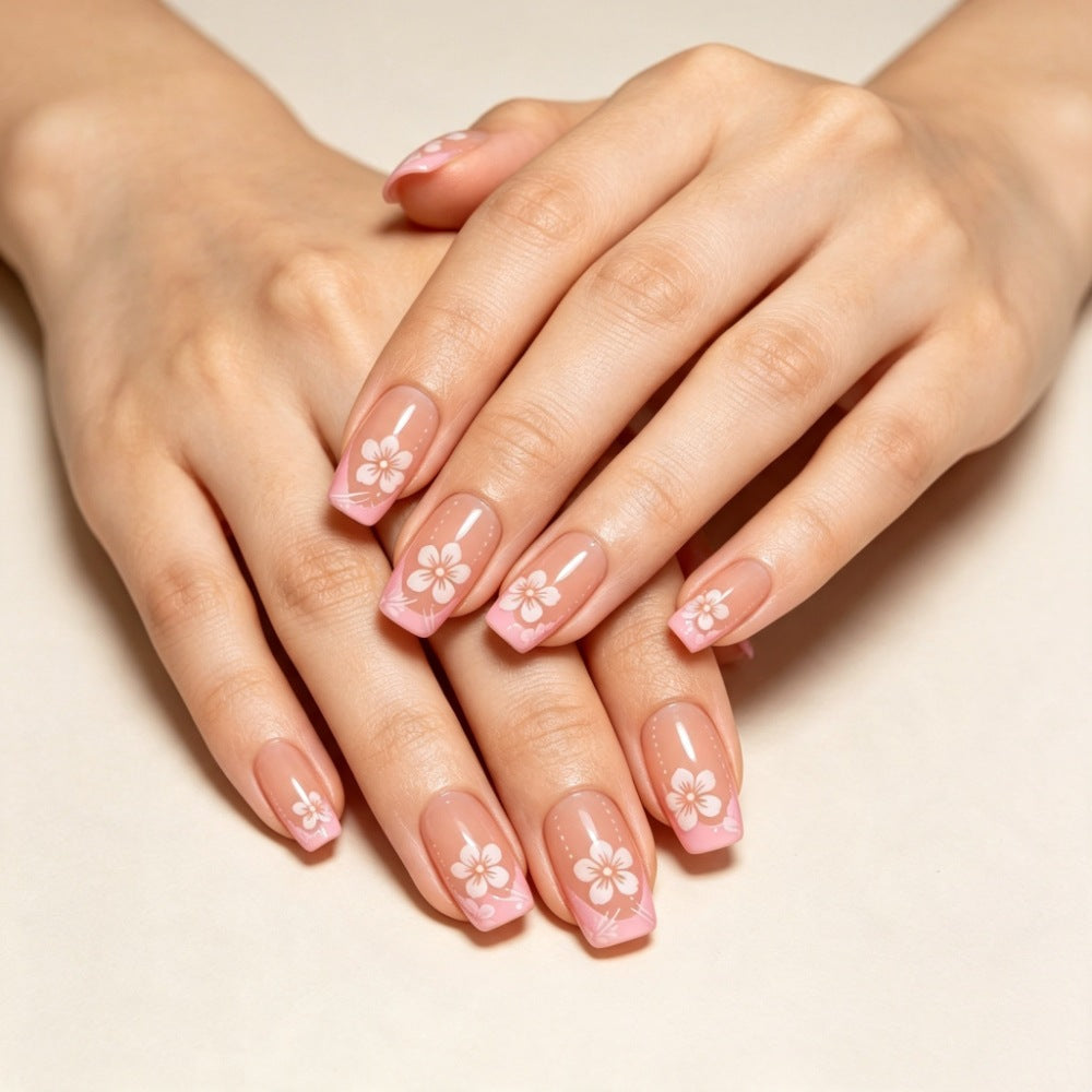 Künstlerisches Press-On-Nagelset mit himmlischem Design Brehn