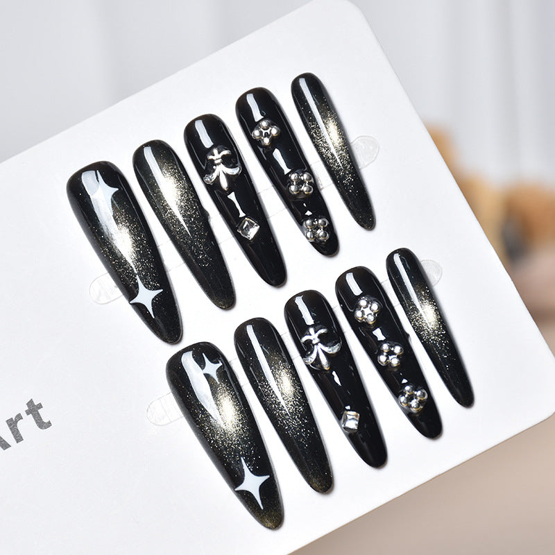 Glamouröse Dekorative Press-On Nagelkunst Brehn